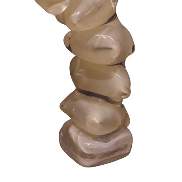 Dominoes Cam Dekor Siyah Küçük Krem