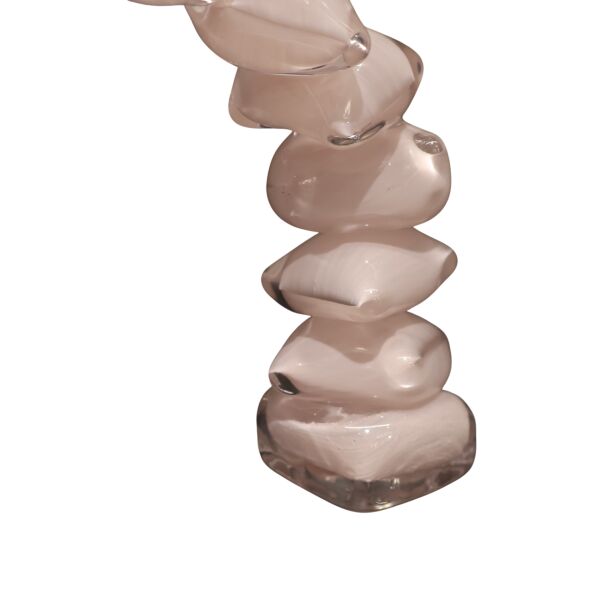 Dominoes Cam Dekor Siyah Küçük Pembe