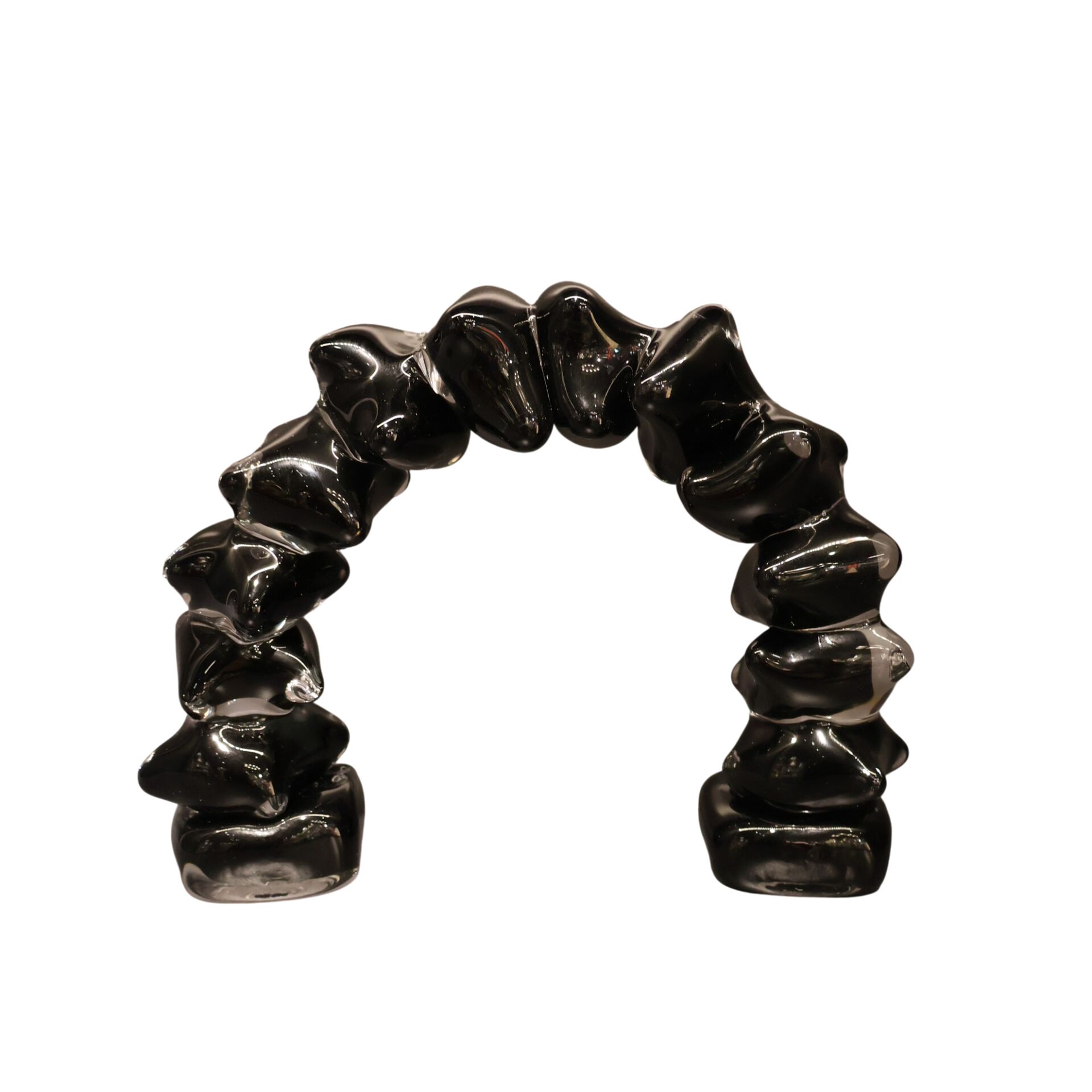 Dominoes Cam Dekor Siyah Küçük Siyah