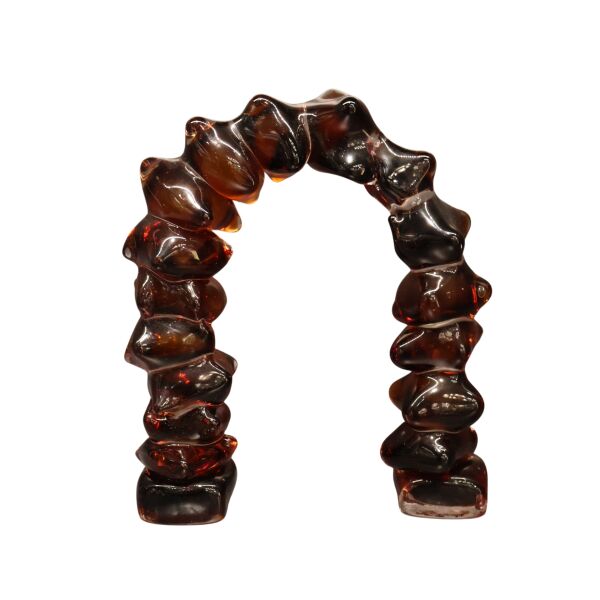 Dominoes Cam Dekor Gri Büyük Bal