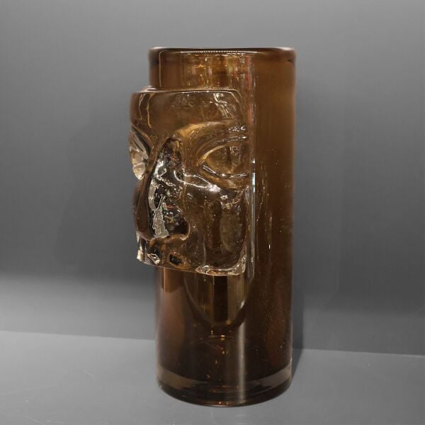 Kahve Yüz Vazo Küçük