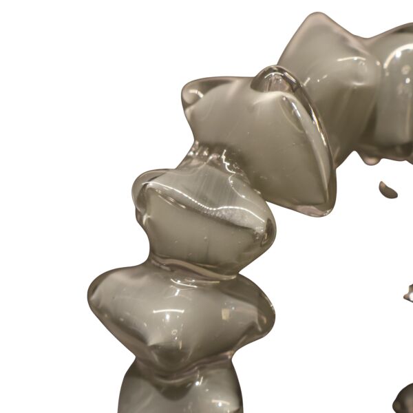 Dominoes Cam Dekor Gri Büyük Gri