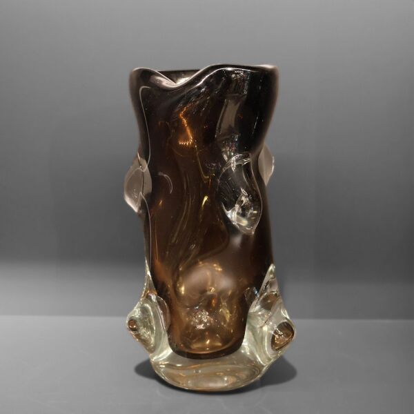 Kahve Baloncuklu Vazo Küçük