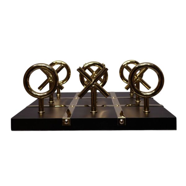 XOX Siyah Ahşap Tabanlı Gold Detaylı Obje