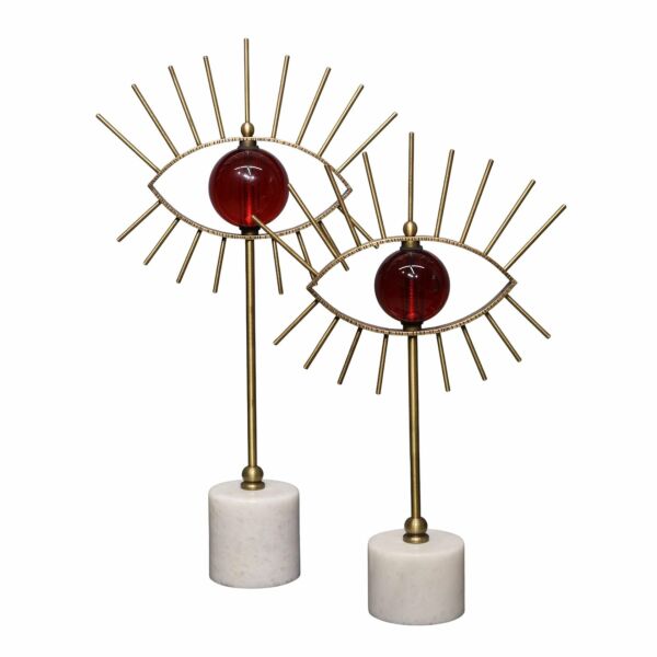 İkili Göz Aksesuar Kırmızı Kırmızı