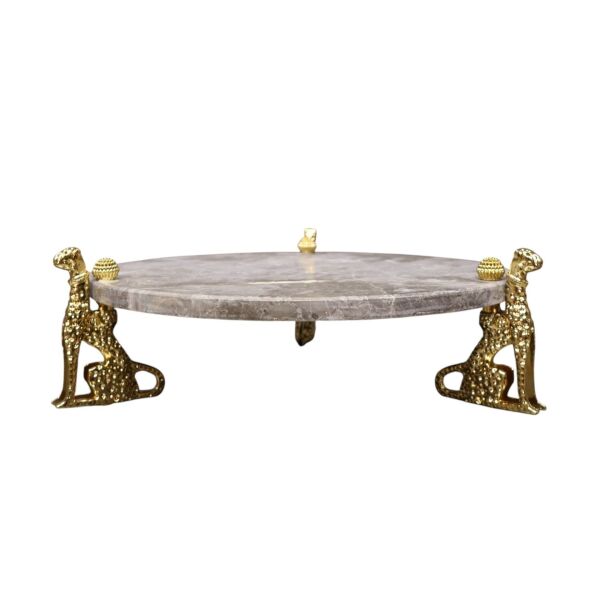 Yuvarlak Büyük Jaguar Sunumluk Gold Detaylı