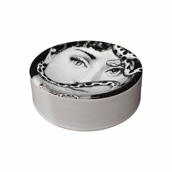 Siyah Beyaz Yılan Desenli Küllük