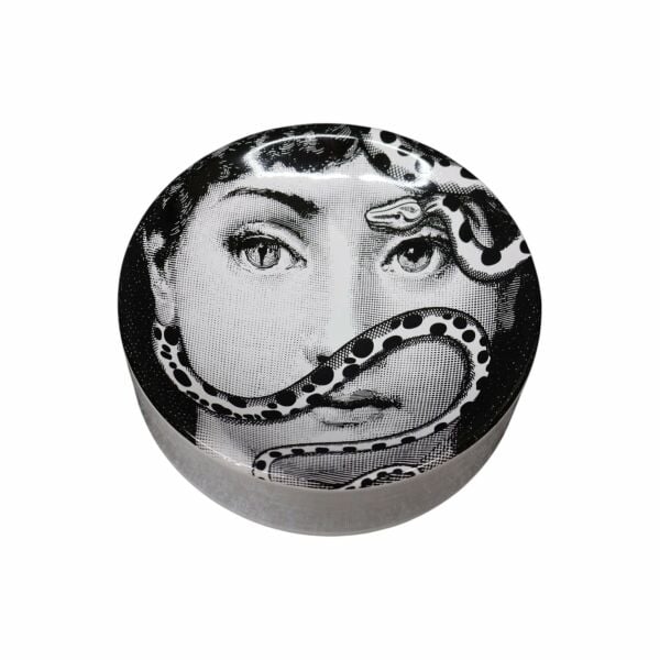 Siyah Beyaz Yılan Desenli Küllük