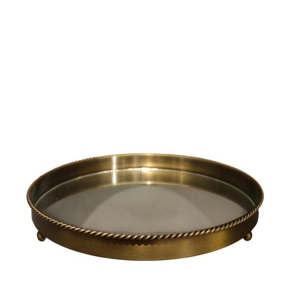 Düz Burgu Tepsi Gold