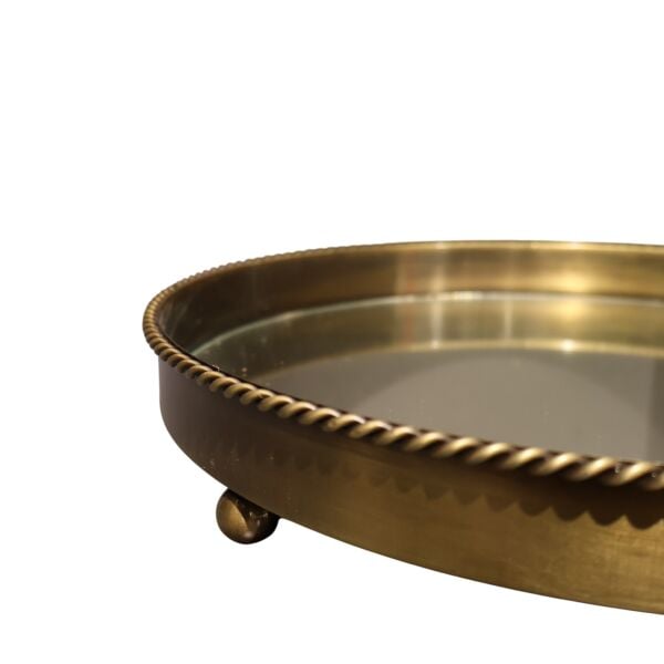 Düz Burgu Tepsi Gold