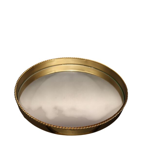 Düz Burgu Tepsi Gold Gold