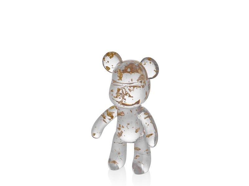 Gold Detaylı Şeffaf Fare Obje