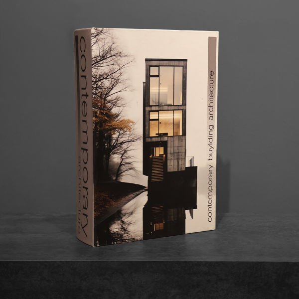 Dekoratif Kitap Contemporary Deri Kaplama