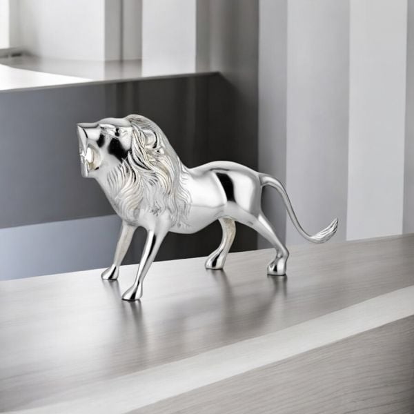 Lion Dekor Gümüş