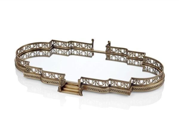 Merdivenli Eskitme Aynalı Jardinyer