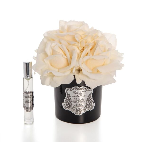 Siyah Cam Sılver 5 Gül Krem Luxury Home Perfume