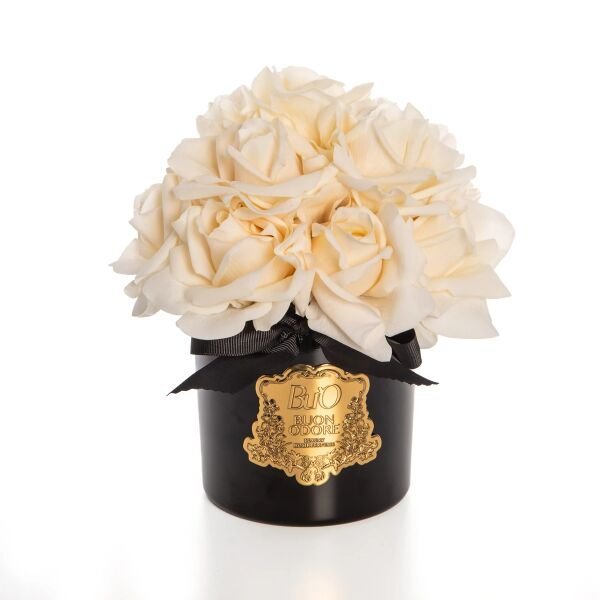 Siyah Cam Gold 14 Gül Krem Luxury Home Perfume