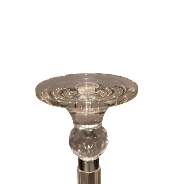 Sekiz Kollu Kristal Şamdan Şeffaf Şeffaf