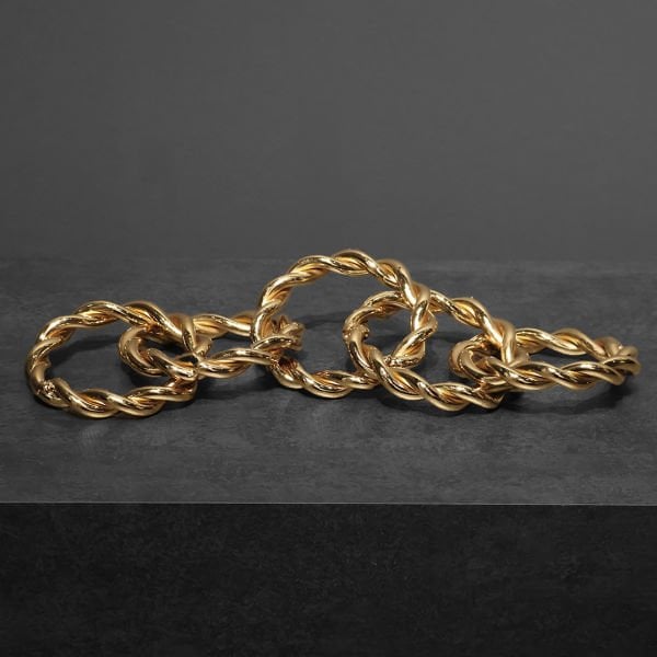 Burgu Zincir Metal Gold