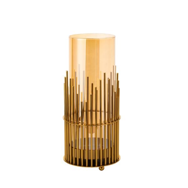 Metal Şamdan Çubuk Gold Büyük