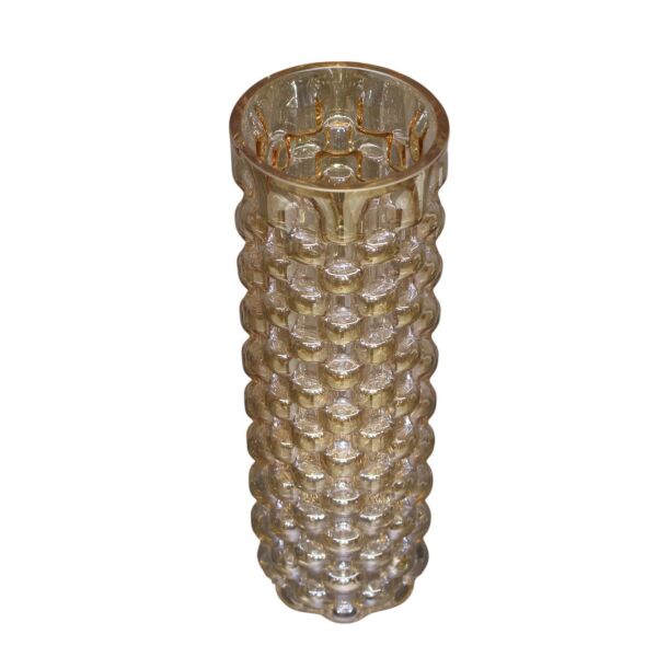 Cam Kabarcıklı Vazo Vizon