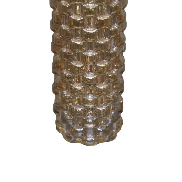 Cam Kabarcıklı Vazo Vizon