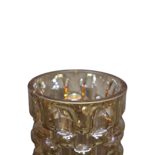 Cam Kabarcıklı Vazo Vizon