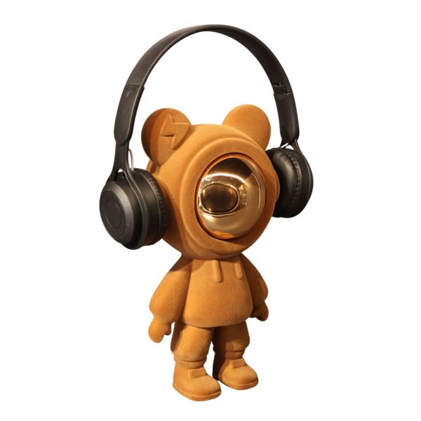 Kadife Kulaklıklı Ayıcık Kahve Rengi