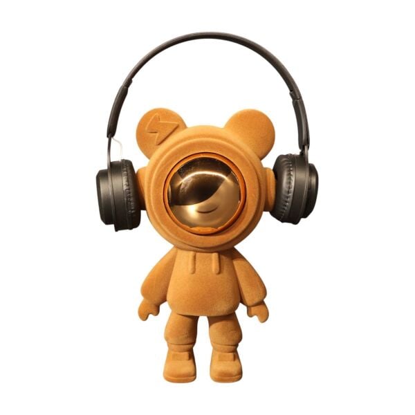 Kadife Kulaklıklı Ayıcık Kahve Rengi