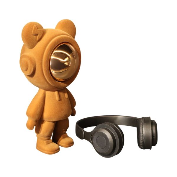 Kadife Kulaklıklı Ayıcık Kahve Rengi