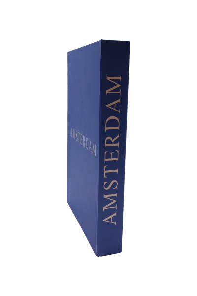 Amsterdam Mavi Dekoratif Kitap