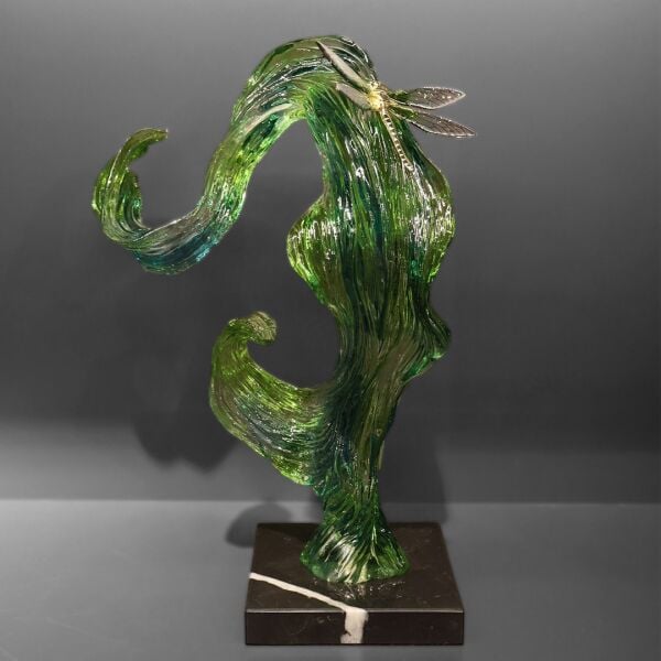 Reçine Yeşil Mavi Dalga Obje