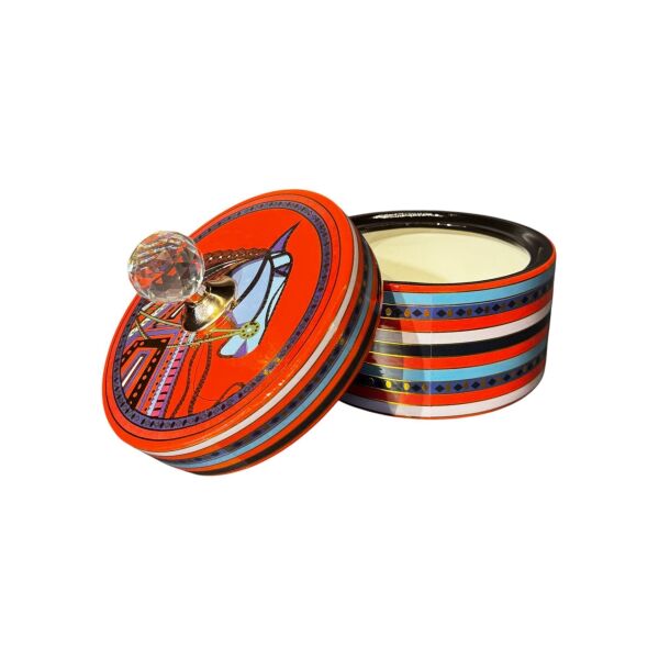 At Desenli Daire Küp Büyük