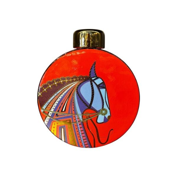 At Desenli Silindir Küp Küçük