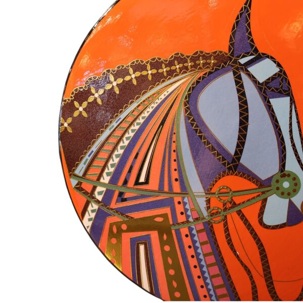 At Desenli Silindir Küp Küçük