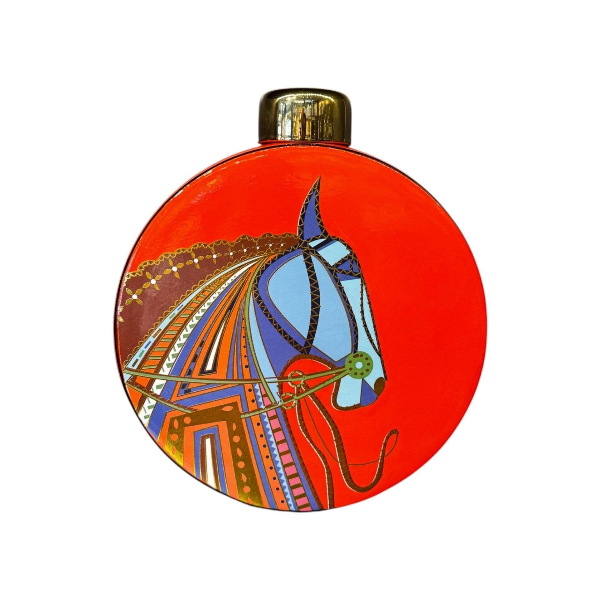 At Desenli Silindir Küp Büyük