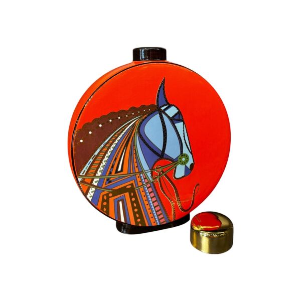 At Desenli Silindir Küp Büyük