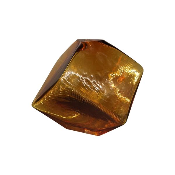 Kesik Küp Vazo Bal Rengi Büyük Bal