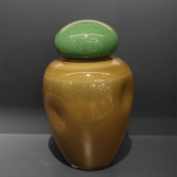 Kahve Yeşil Kapklı Küp