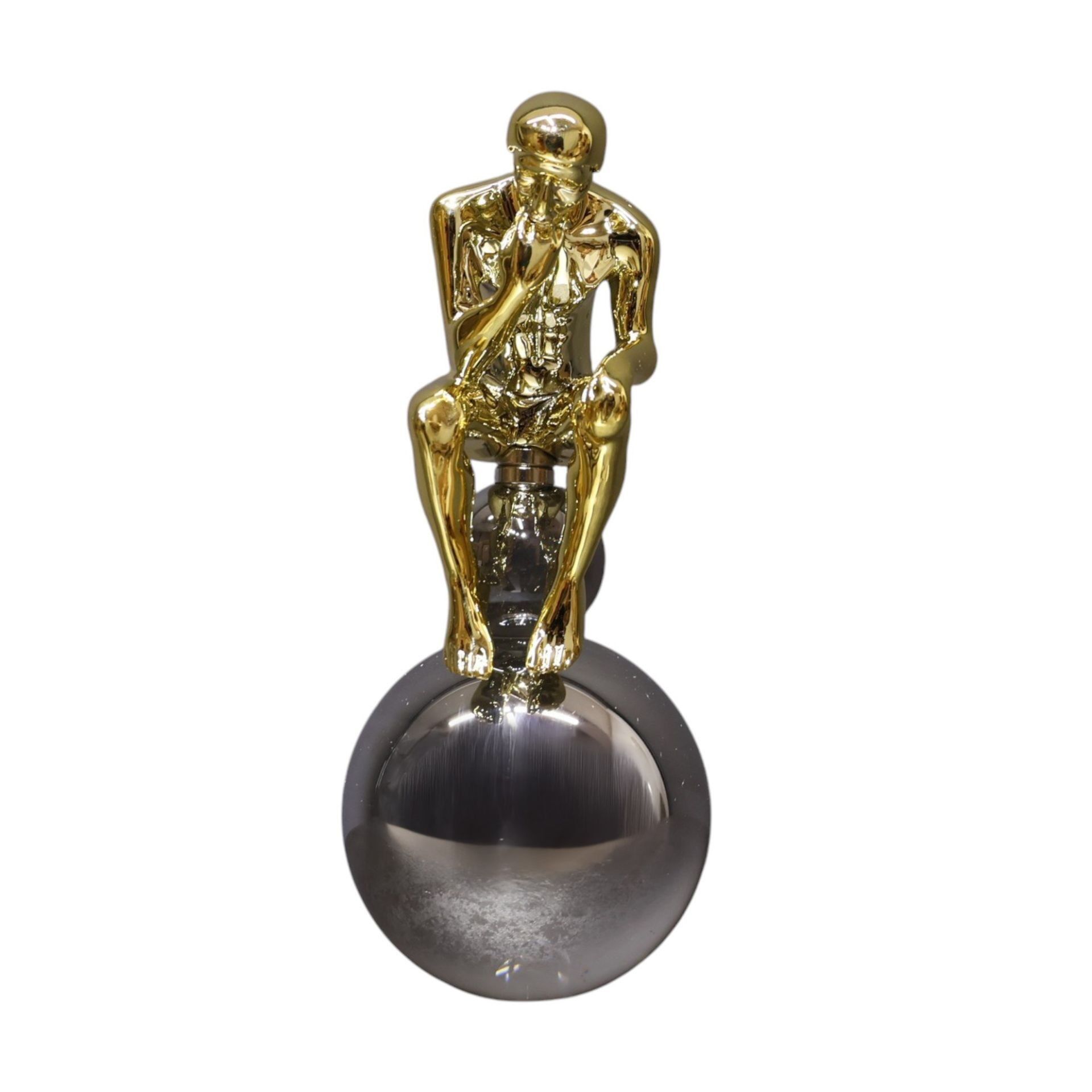 Küre Üstünde Düşünen Adam Küçük Boy Gold