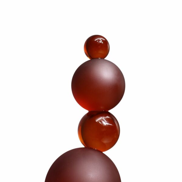 CAM KÜRE OBJE BAL KÖPÜĞÜ Kırmızı