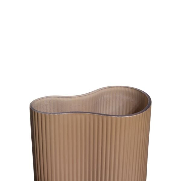 İkili Cam Tırtıklı Mor Vazo Vizon