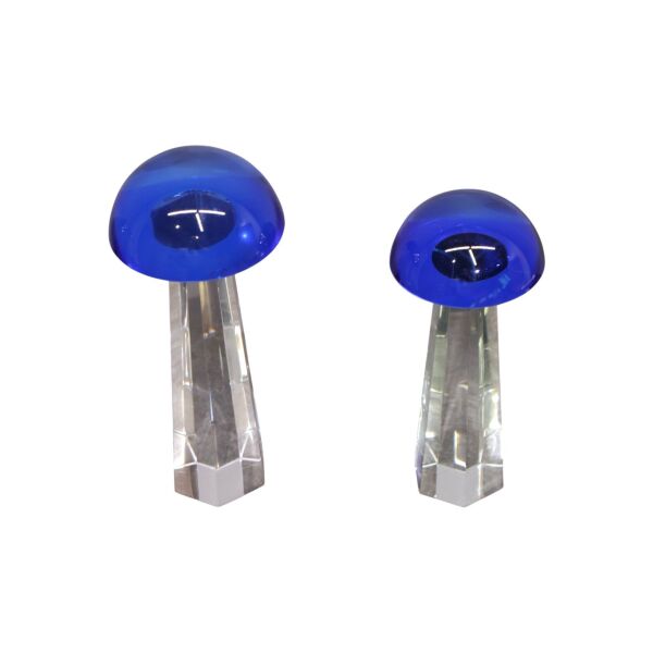 İkili Cam Mantar Mavi Mavi