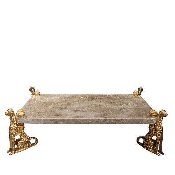 Dikdörtgen Jaguar Sunumluk Gold