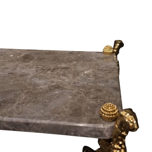 Dikdörtgen Jaguar Sunumluk Gold