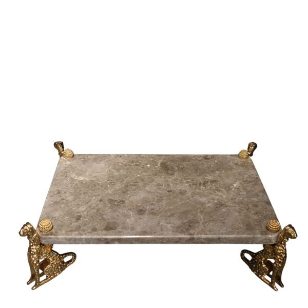 Dikdörtgen Jaguar Sunumluk Gold