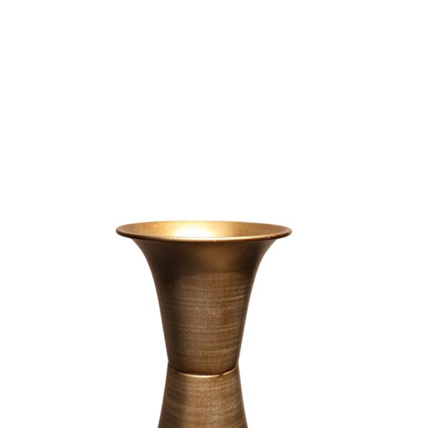 Vurgulu Siyah Gold Vazo Küçük