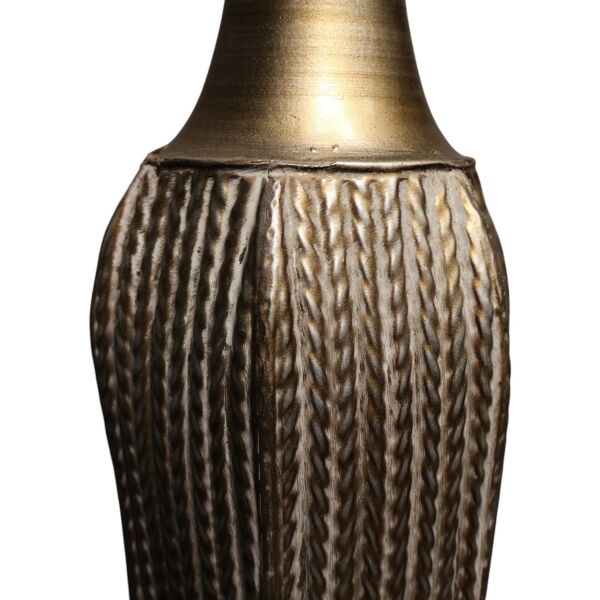 Vurgulu Siyah Gold Vazo Küçük