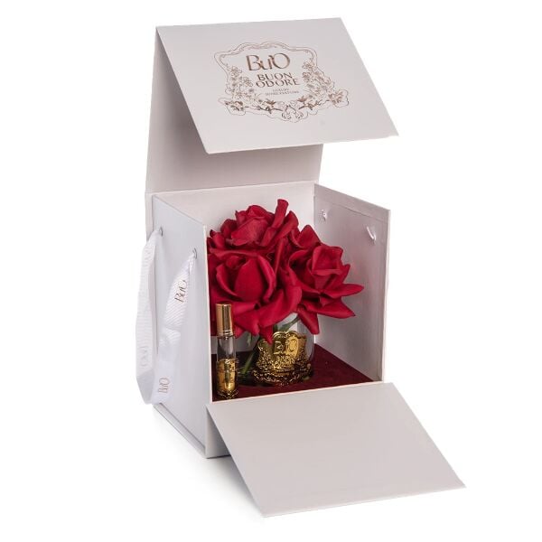 Cam Gold 5 Gül Mercan Luxury Home Perfume Bordo