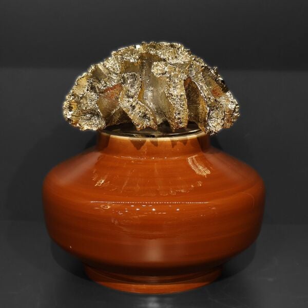 Gold Mercan Kapaklı Kiremit Şah Küp